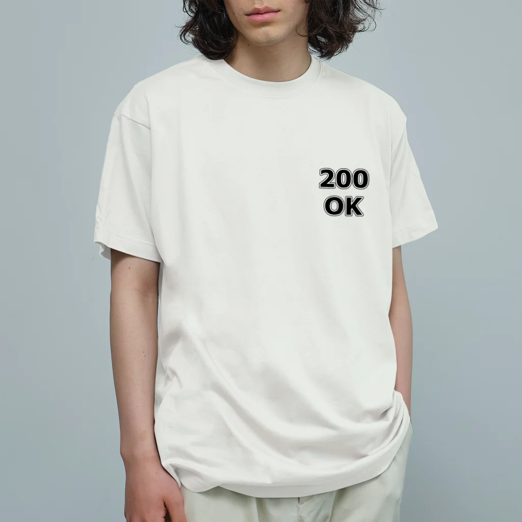 Military Casual LittleJoke の200 OK HTTPステータスコード Organic Cotton T-Shirt