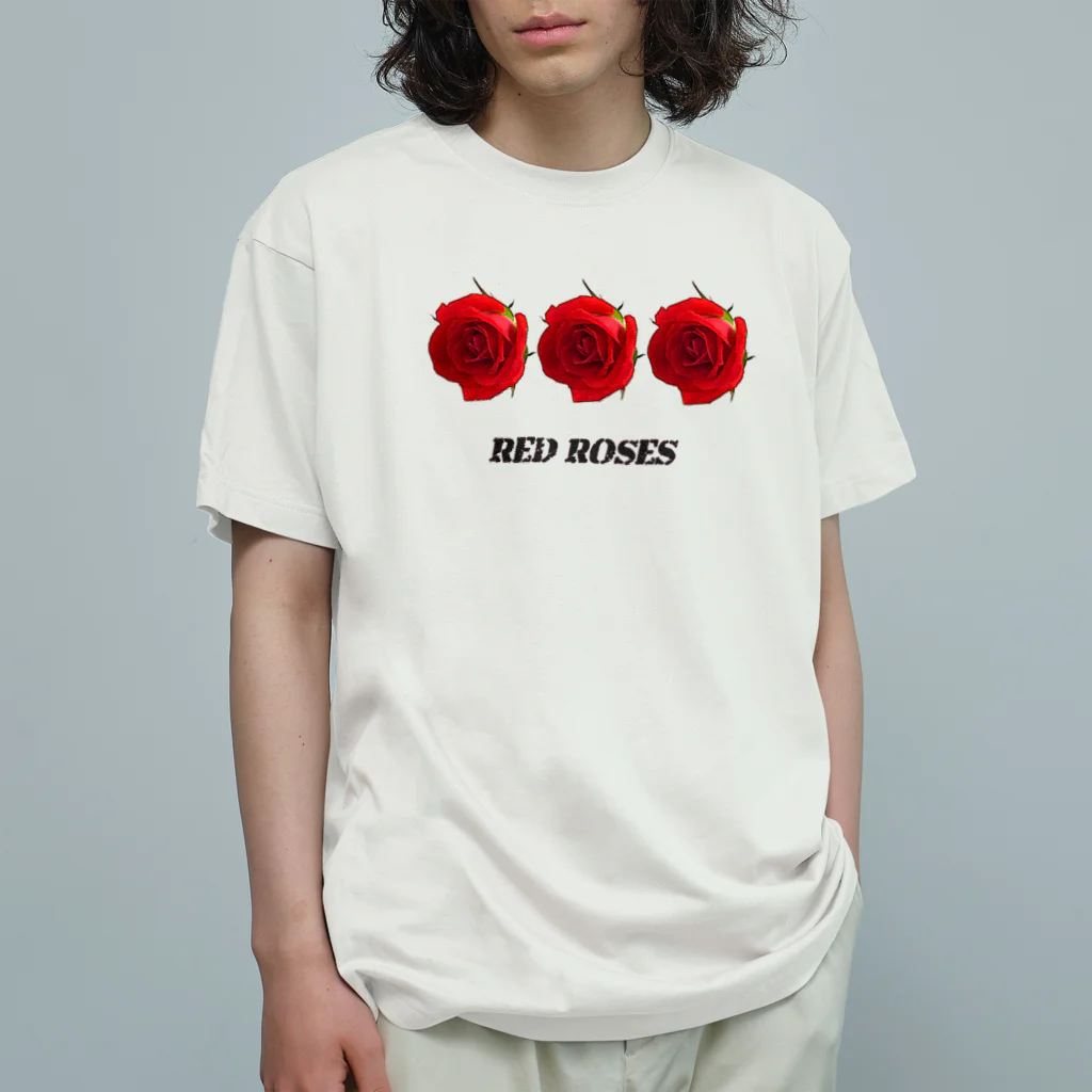 脂身通信Ｚの赤い薔薇_2111 オーガニックコットンTシャツ