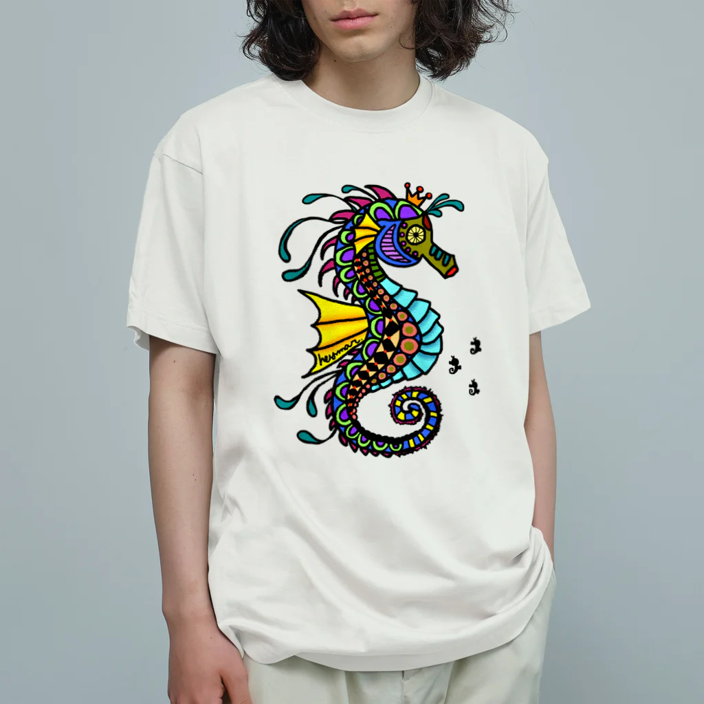 heymar のたつのおとしご オーガニックコットンTシャツ