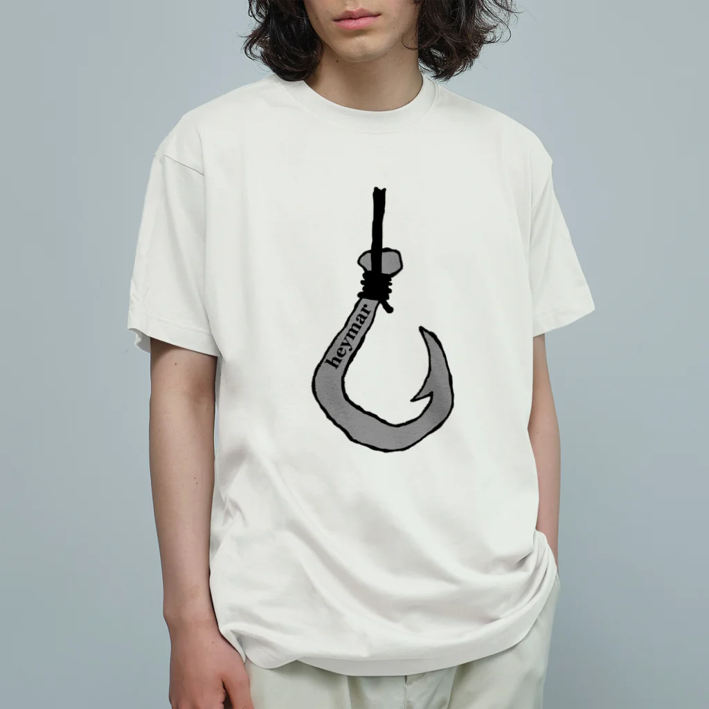 heymar の釣り針 オーガニックコットンTシャツ