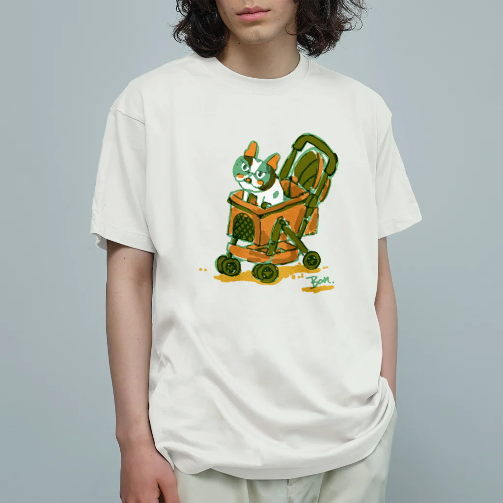 ボンボヤージュショップの バギーなボタン(文字なしver.） Organic Cotton T-Shirt