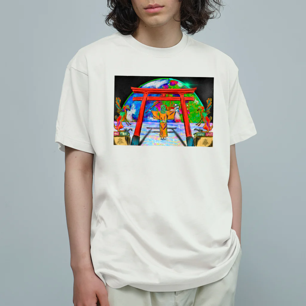 面白Tシャツ専門店の現代地球 オーガニックコットンTシャツ