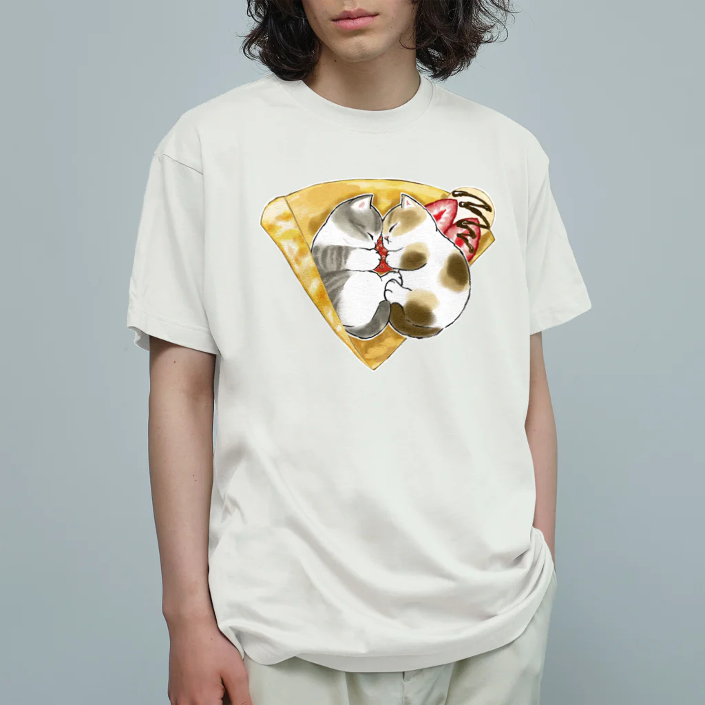 mofusandのにゃんこクレープ Organic Cotton T-Shirt