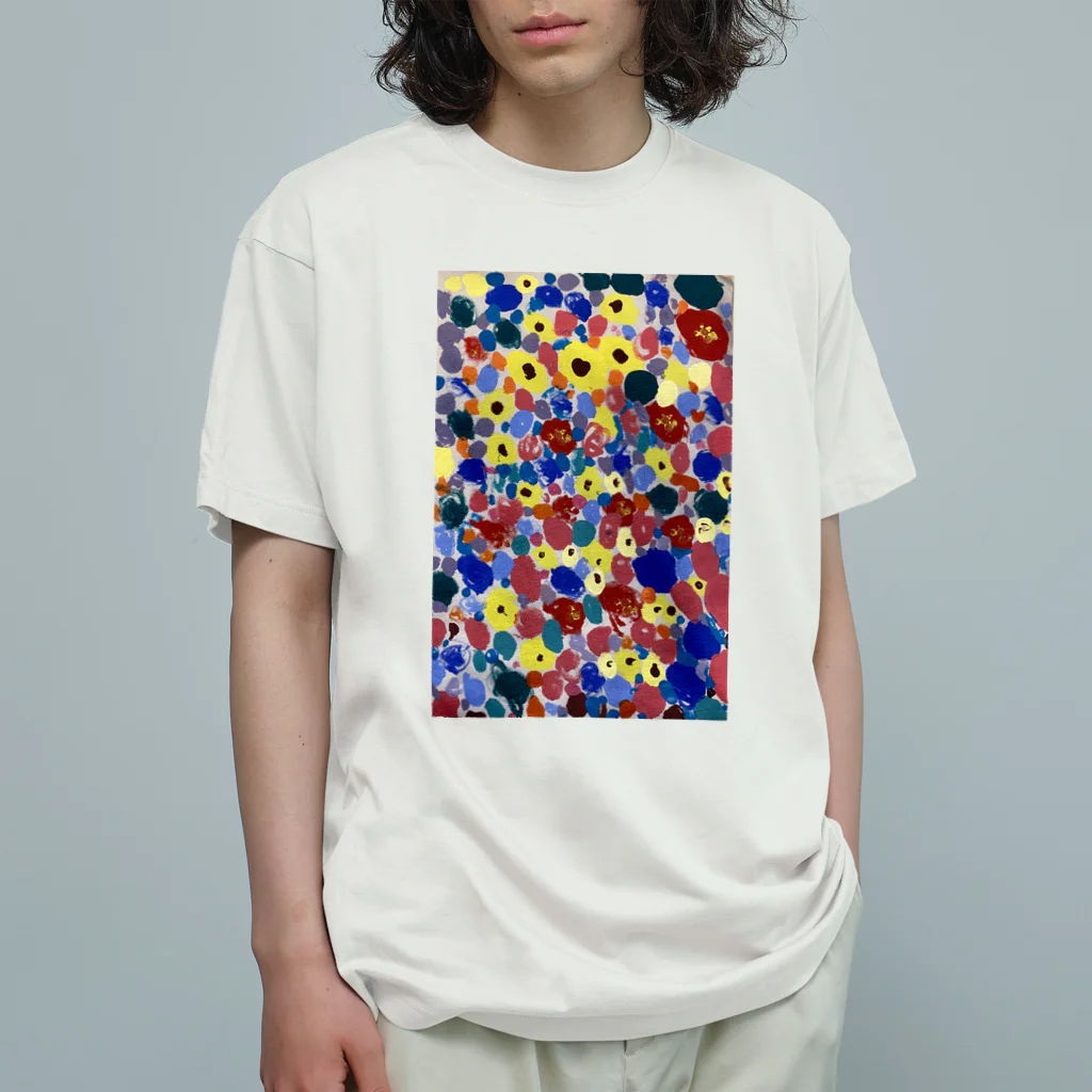 ラリラリの綺麗な花柄 Organic Cotton T-Shirt