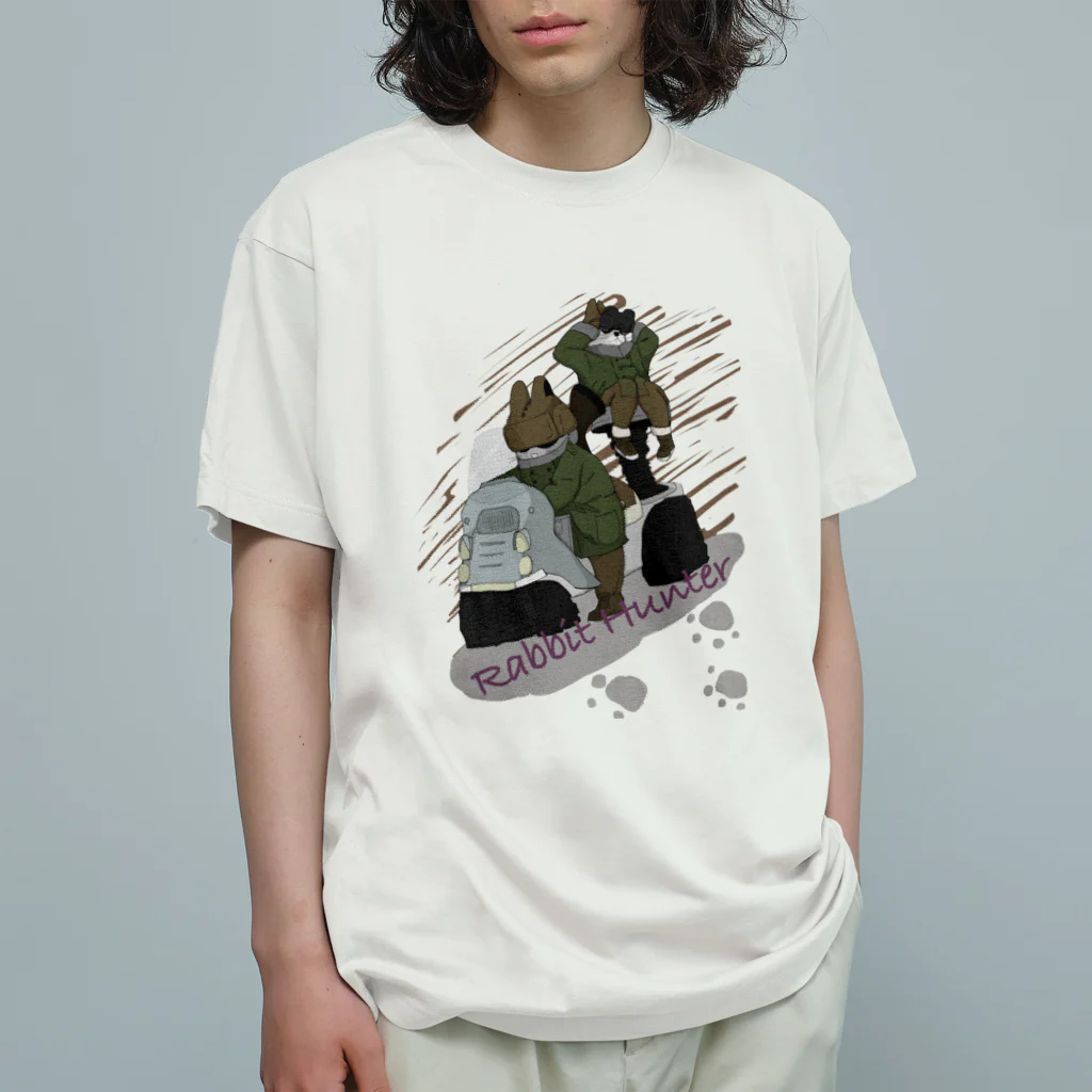 さかぐち商店のRabbit Hunter オーガニックコットンTシャツ