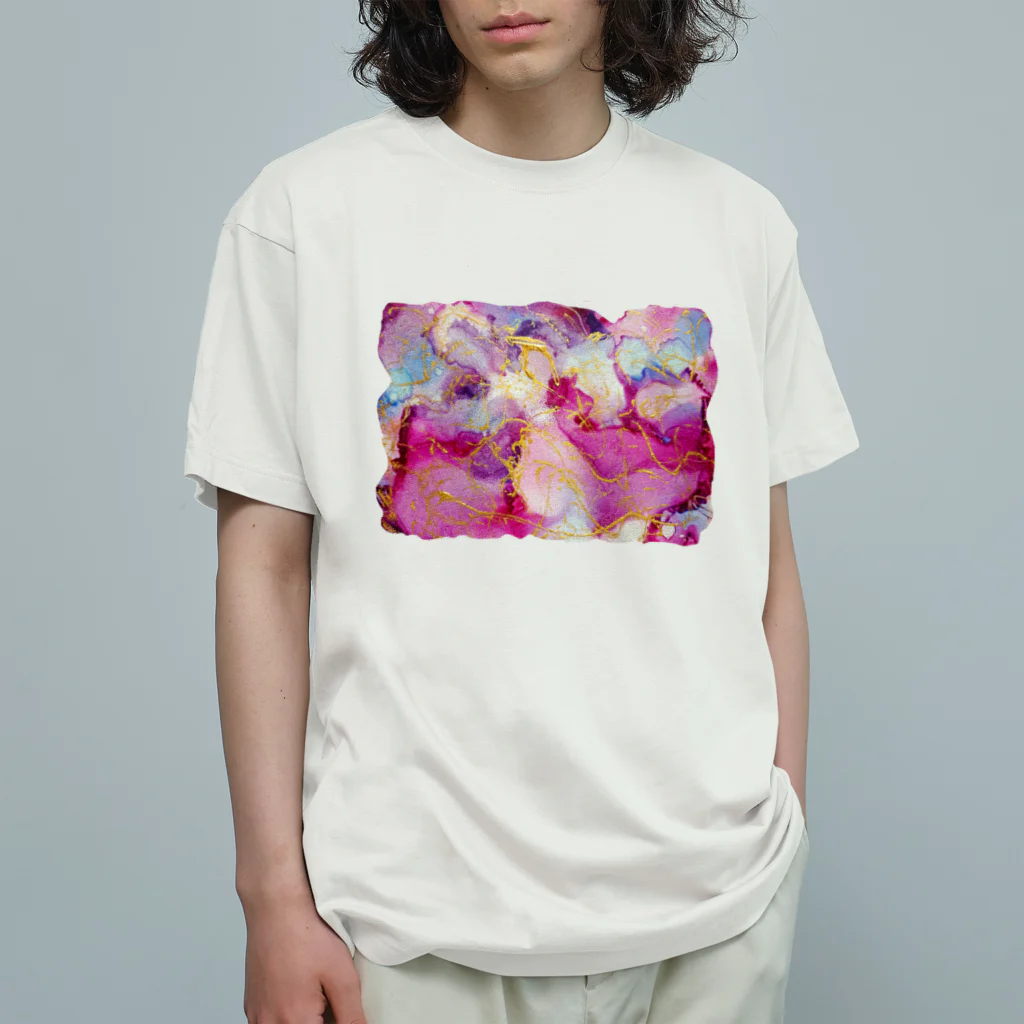 Art & Voice Energy Therapy コナネノネの宇宙の喜花 オーガニックコットンTシャツ