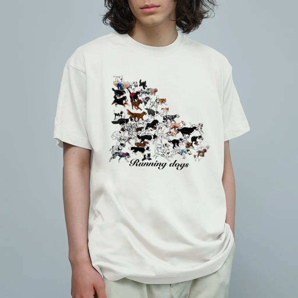 lily_dalmatianのランニングドッグ　少数タイプ オーガニックコットンTシャツ