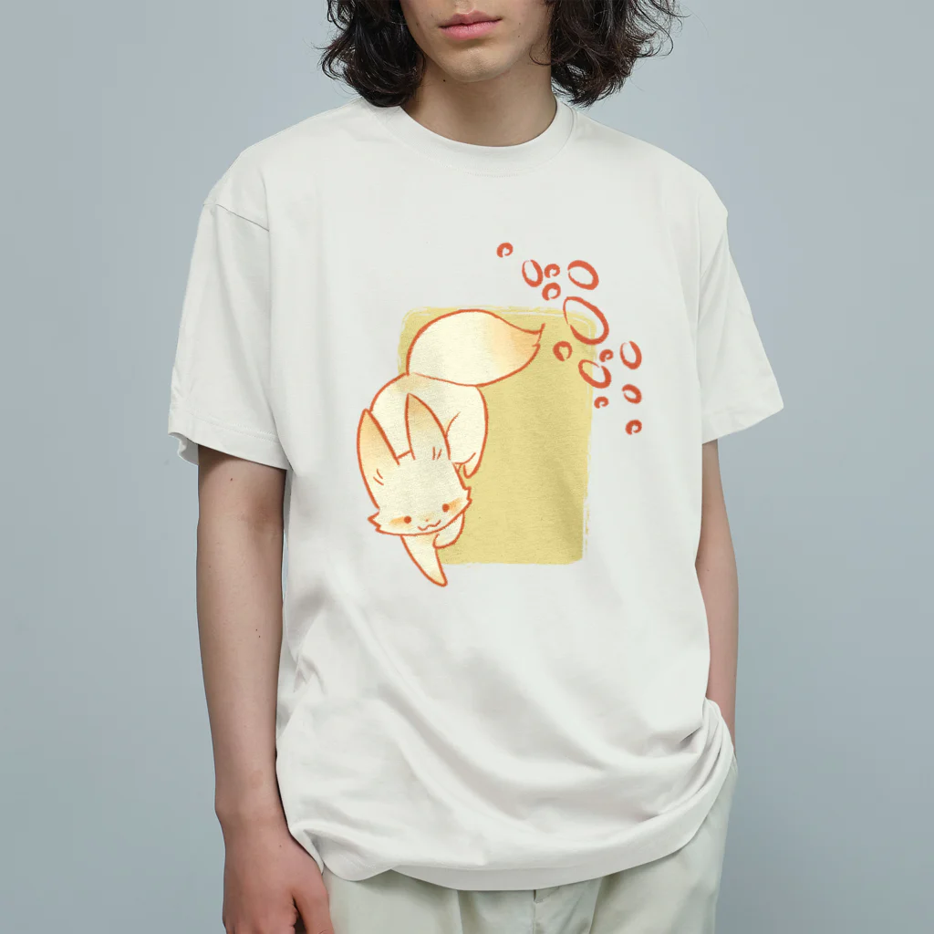 こっくり商店の狐ちゃん Organic Cotton T-Shirt