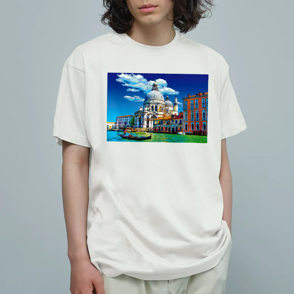 GALLERY misutawoのイタリア サンタ・マリア・デッラ・サルーテ聖堂 Organic Cotton T-Shirt