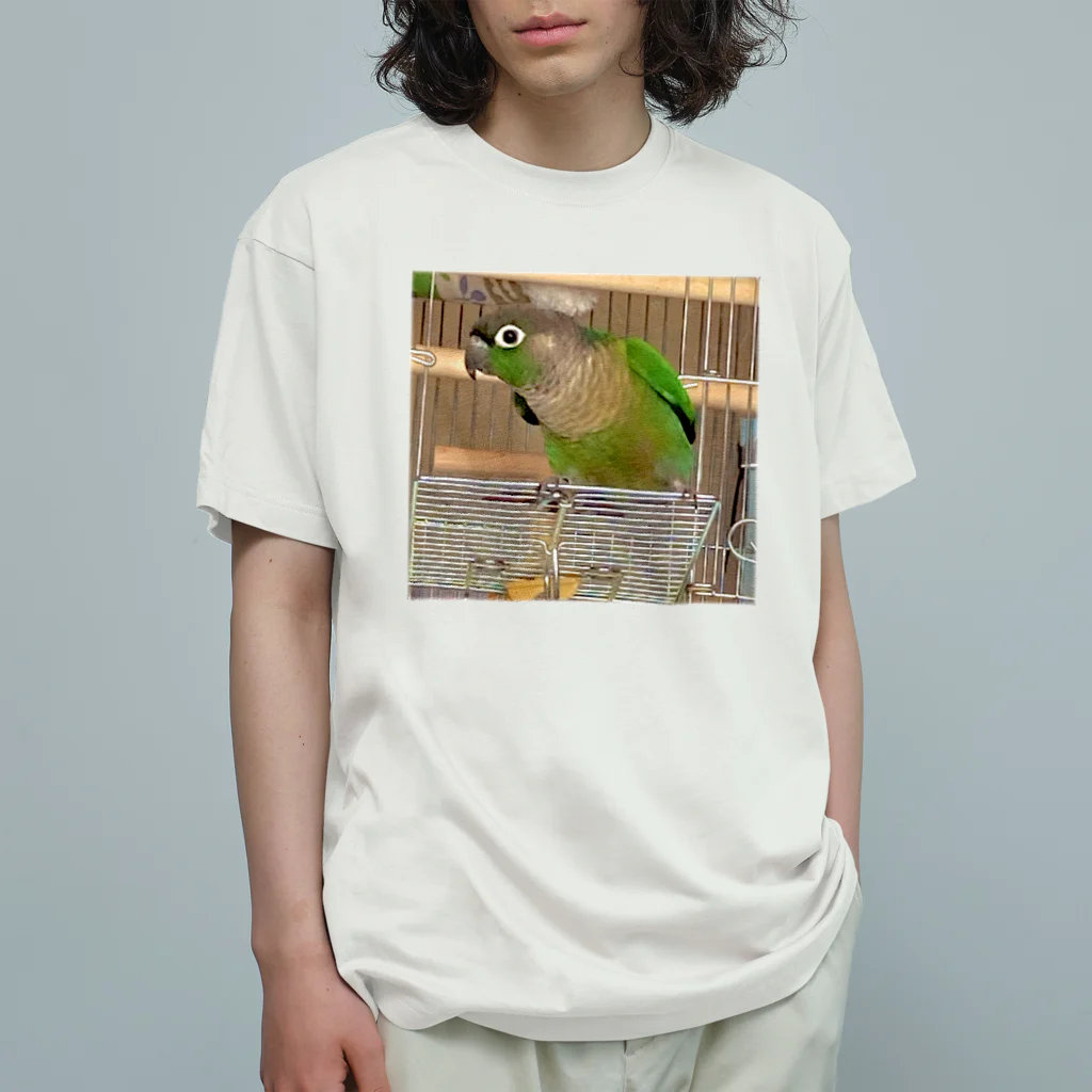 inko andのウロコインコのおーちゃん オーガニックコットンTシャツ