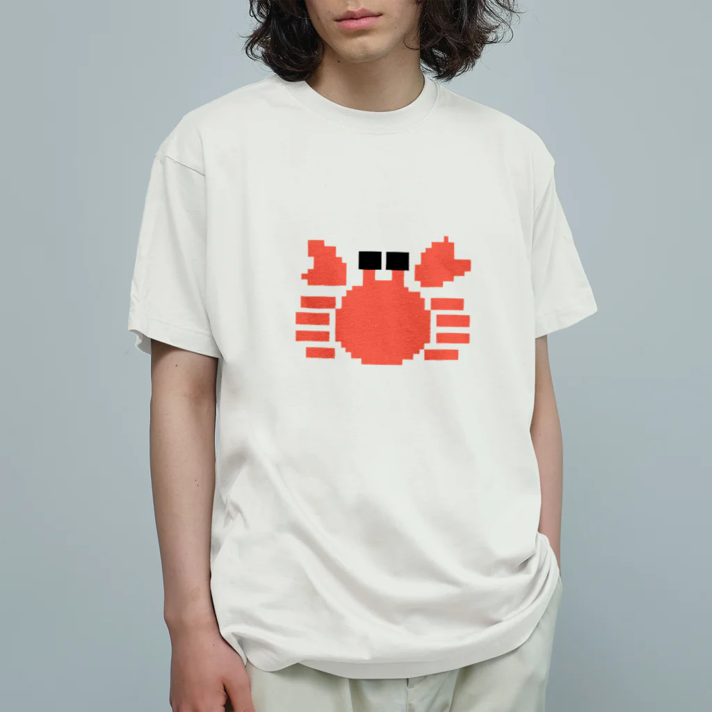 カニさん大好きクラブ屋さんのカニさん Organic Cotton T-Shirt