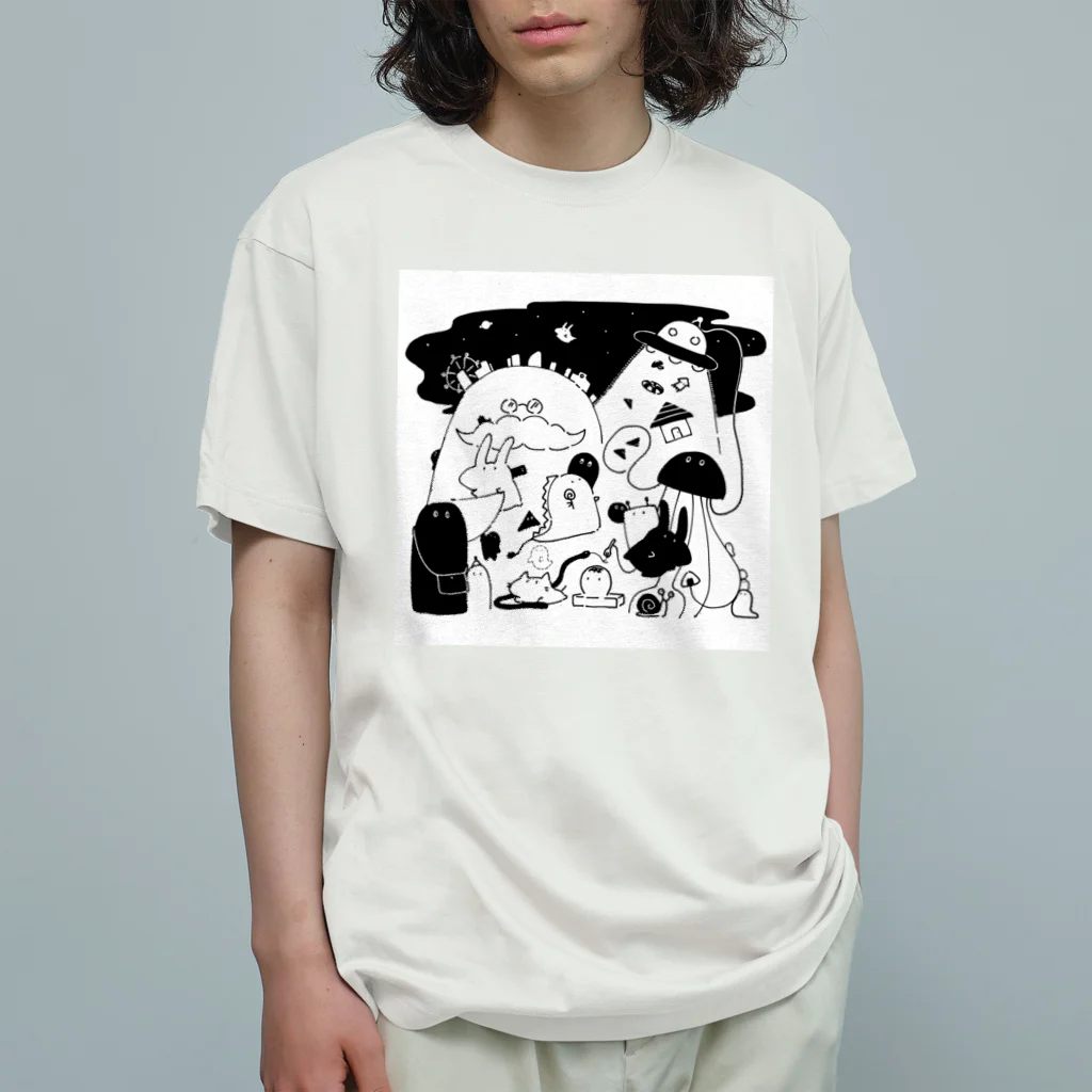 soratoのなぞのいきものたち オーガニックコットンTシャツ