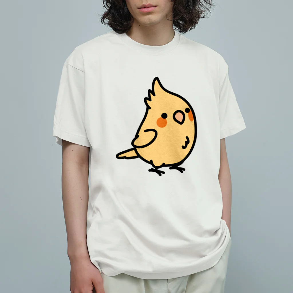 Cody the LovebirdのChubby Bird オカメインコ オーガニックコットンTシャツ