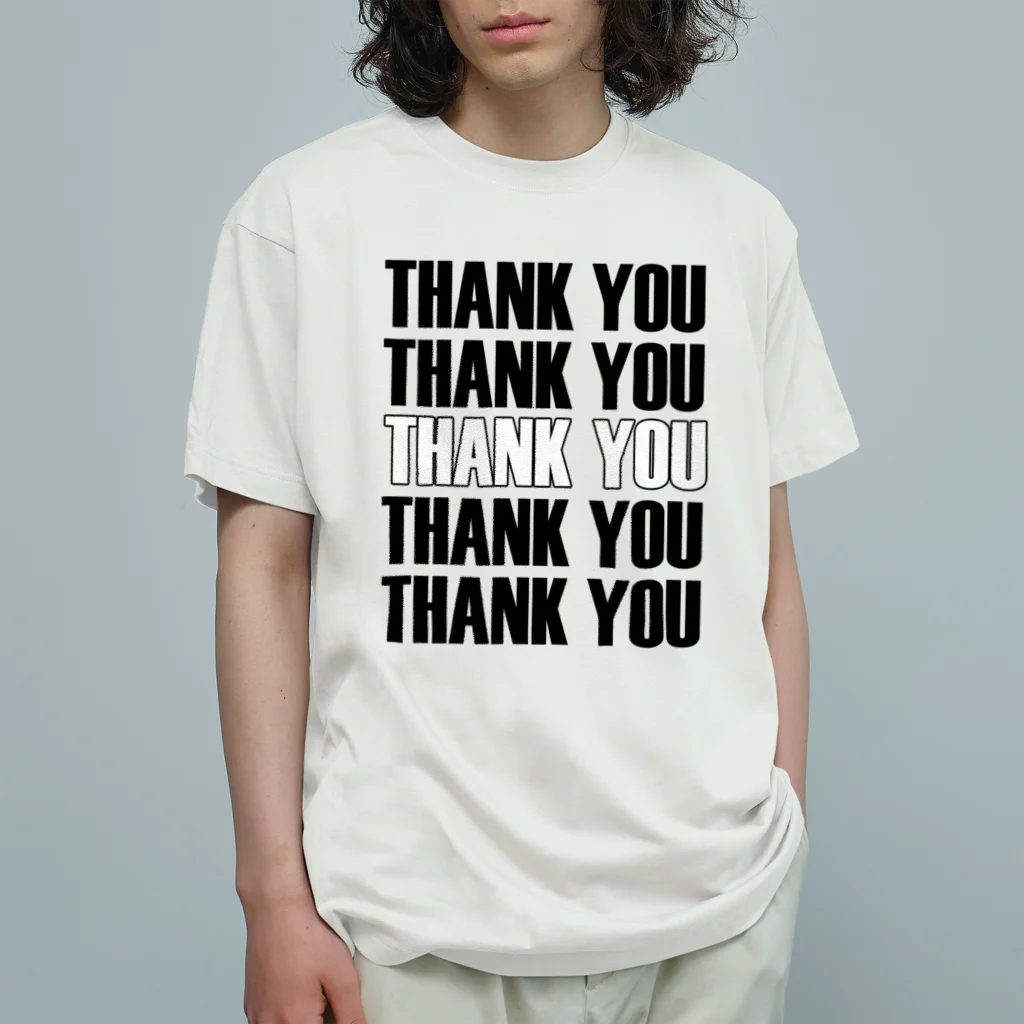 おもしろいTシャツ屋さんのありがとう　THANK YOU オーガニックコットンTシャツ