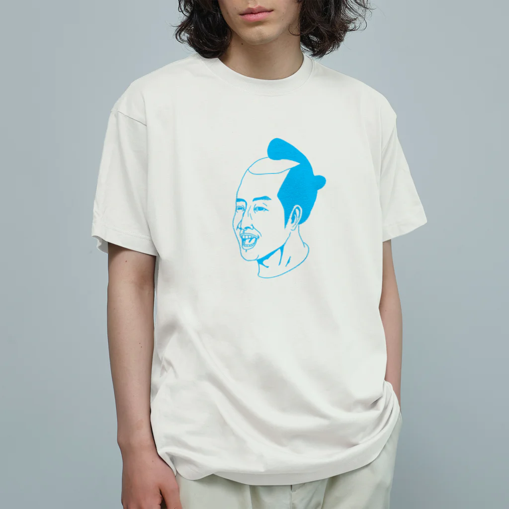 KAIのKAISAMURAI01BLUE オーガニックコットンTシャツ