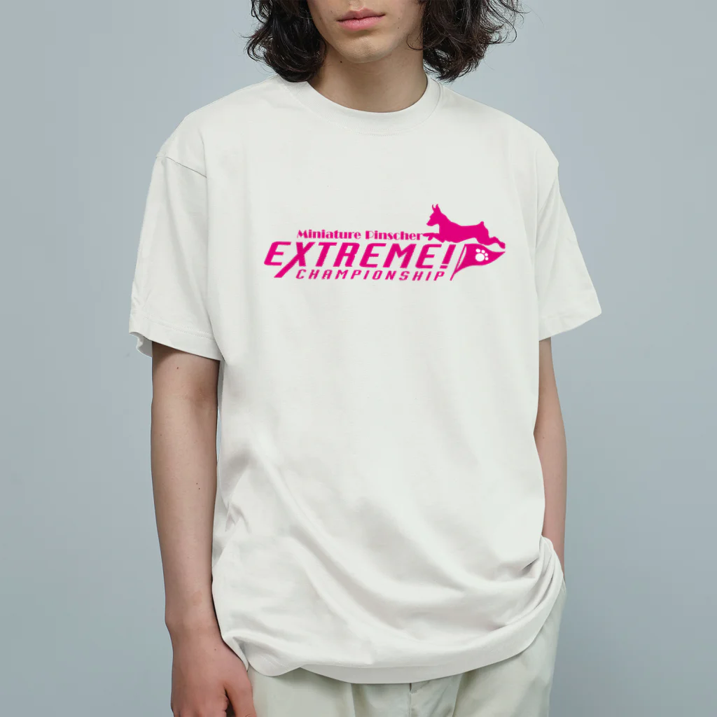 ドッグライフプランはしもとのエクストリーム×ミニチュアピンシャー オーガニックコットンTシャツ