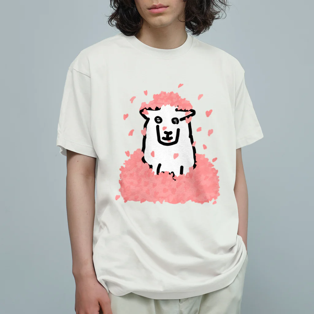 ひつじや ののの埋まったひつじ Organic Cotton T-Shirt