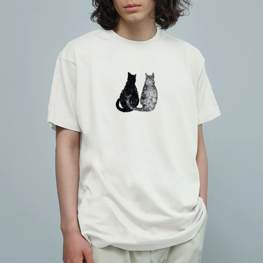 shokomumuの猫の尻尾に表れる 隠しきれない気持ち オーガニックコットンTシャツ