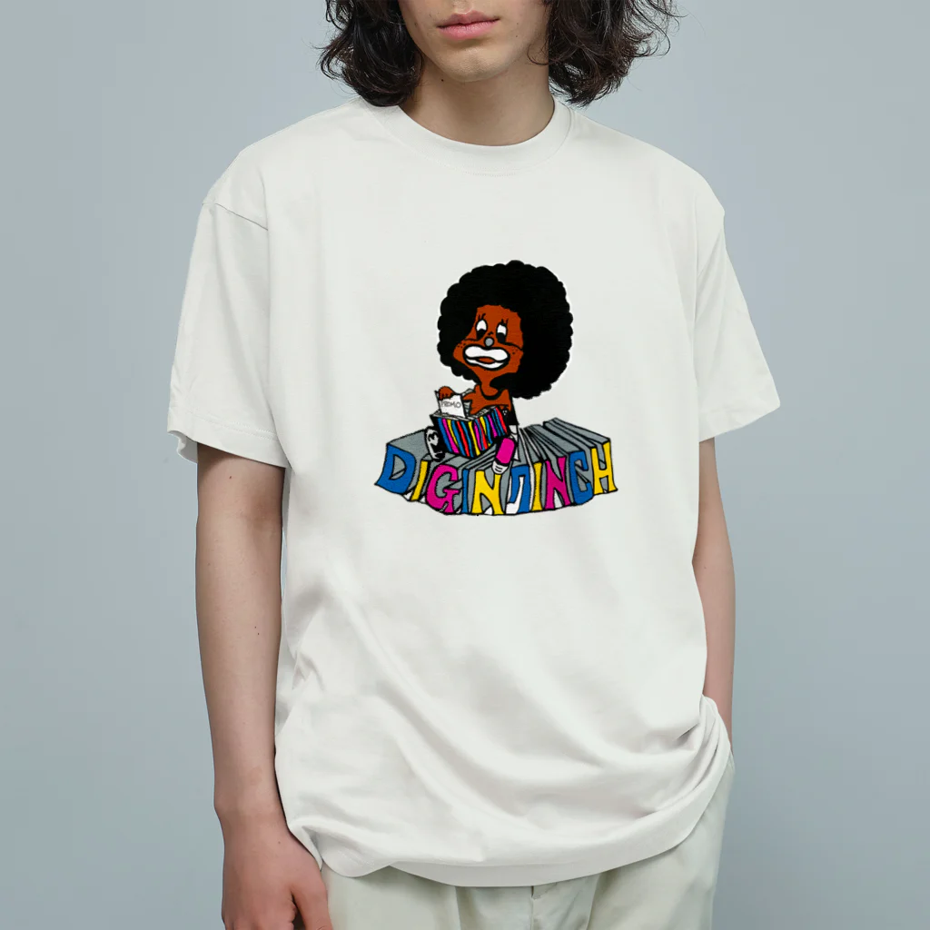 Posagodardy  ポサゴダルディのAfro Kun   オーガニックコットンTシャツ