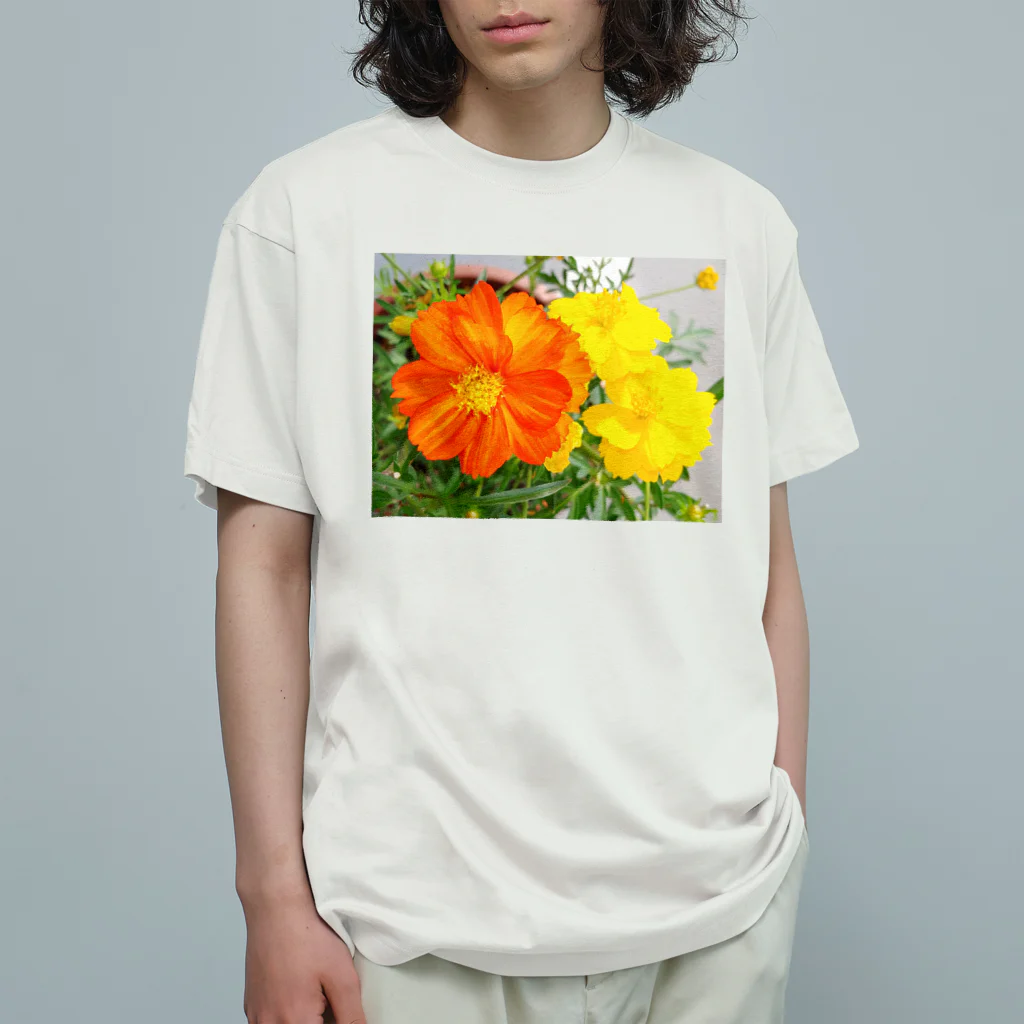 tutu-appleCat33の希望　🏵️マリーゴールド🏵️ オーガニックコットンTシャツ