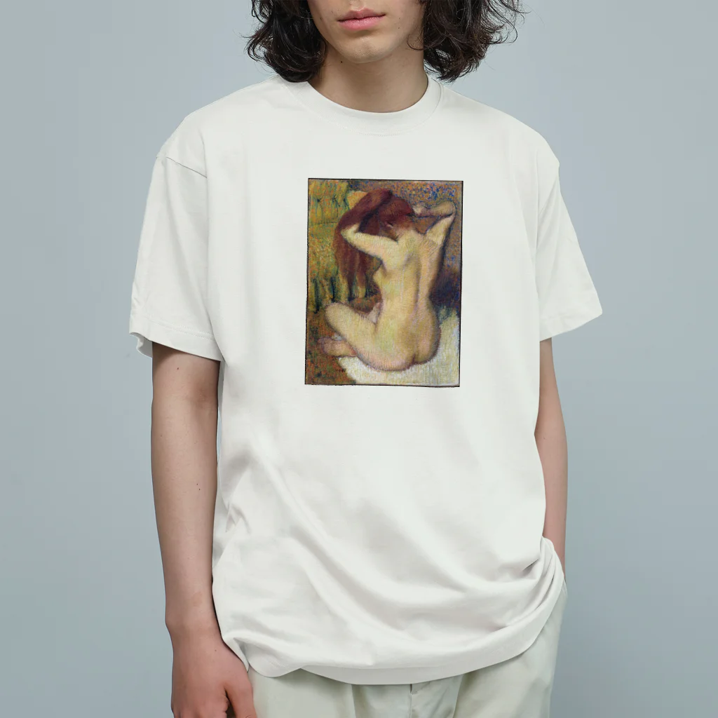 Masterpieceのエドガー・ドガ 　/　彼女の髪をとかす女性　Woman Combing Her Hair ca. 1888–90 Organic Cotton T-Shirt