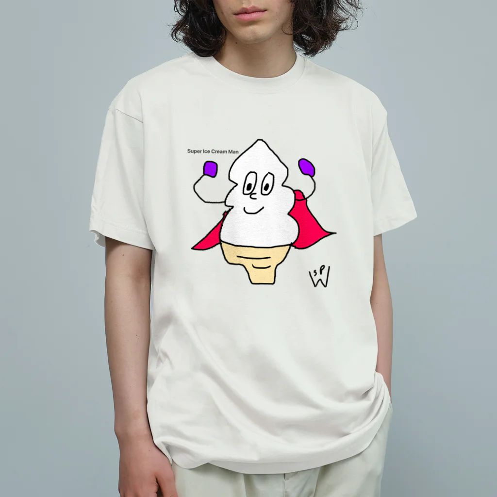 Walton’sのスーパーアイスクリームマン　(透過) オーガニックコットンTシャツ