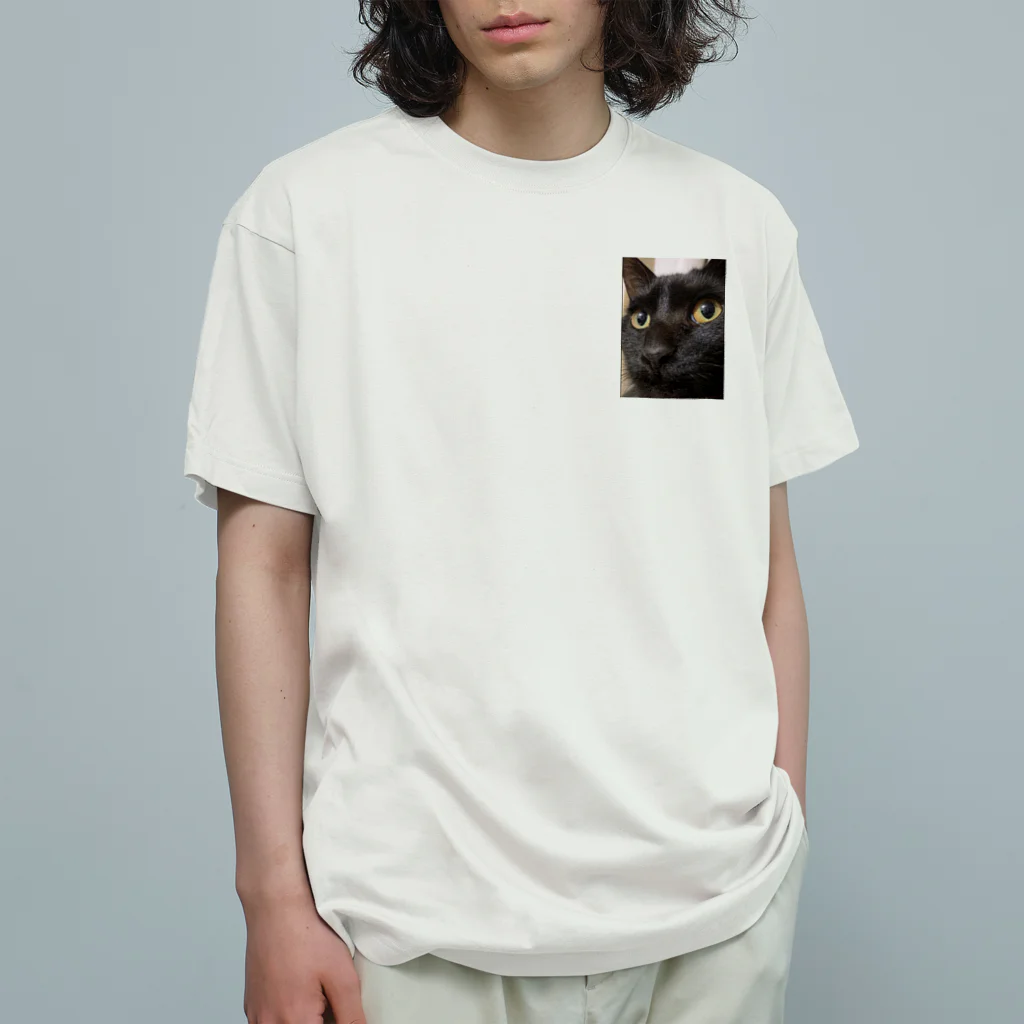 サンサウンドの黒猫天ちゃん Organic Cotton T-Shirt