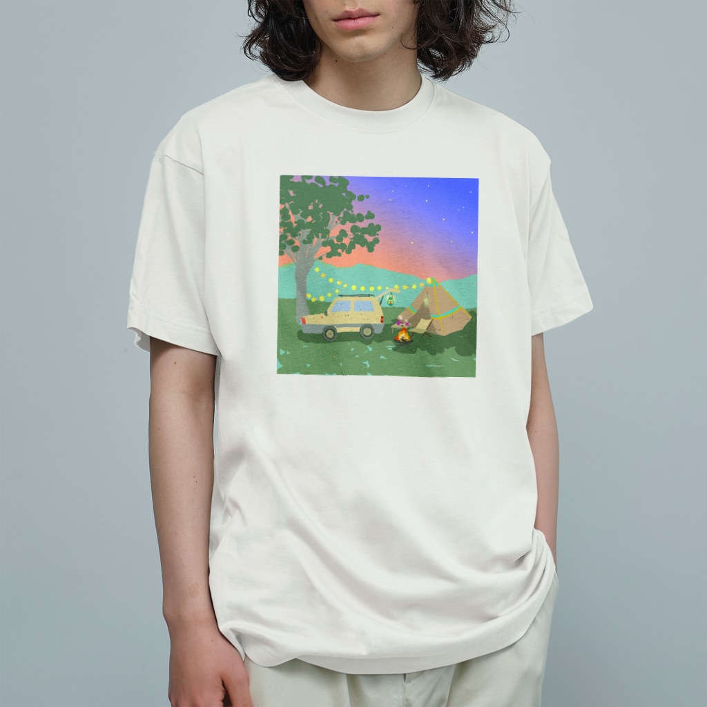 pandaticsのゆうぐれキャンプ Organic Cotton T-Shirt