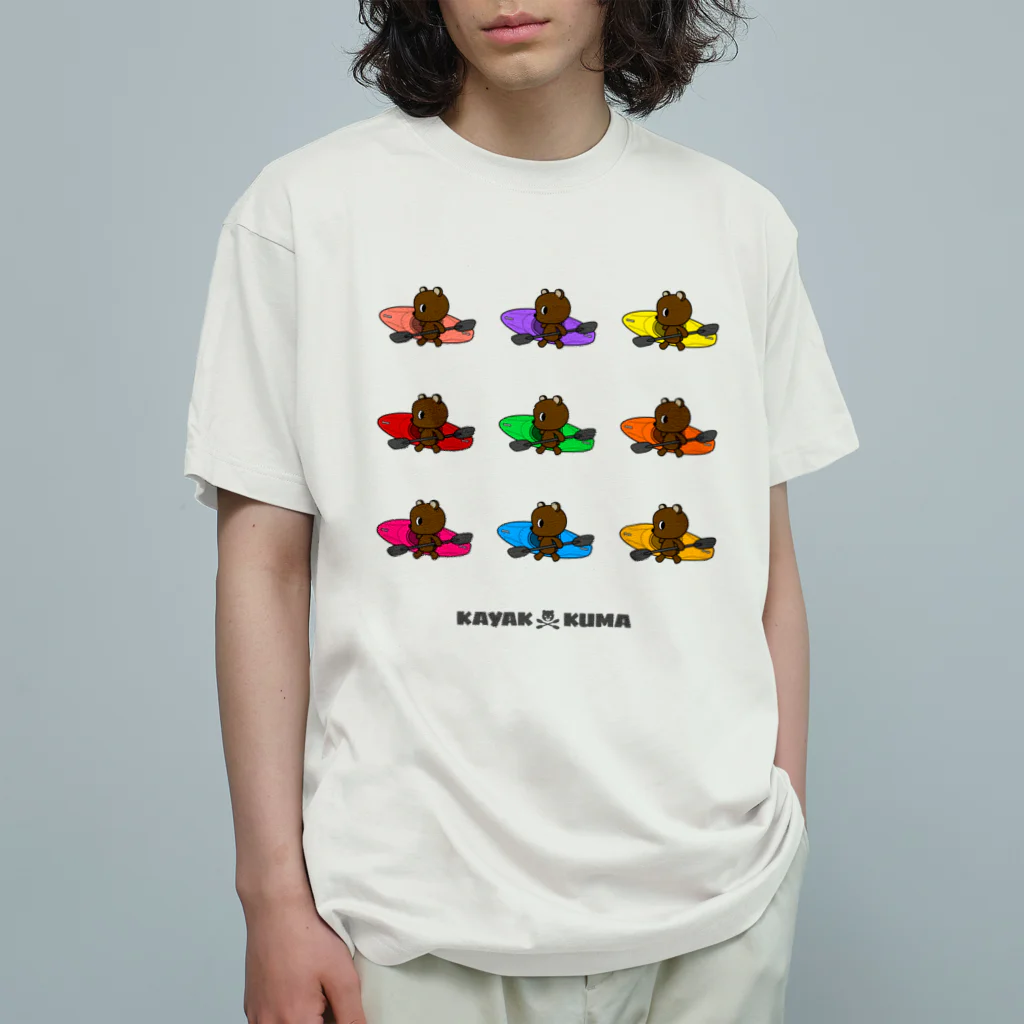 STUDIO SUNLIGHT WEB SHOPのカヤック×クマ（9color） Organic Cotton T-Shirt