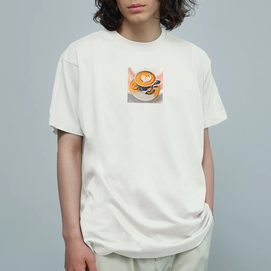 337のカプチーノだっチーの オーガニックコットンTシャツ