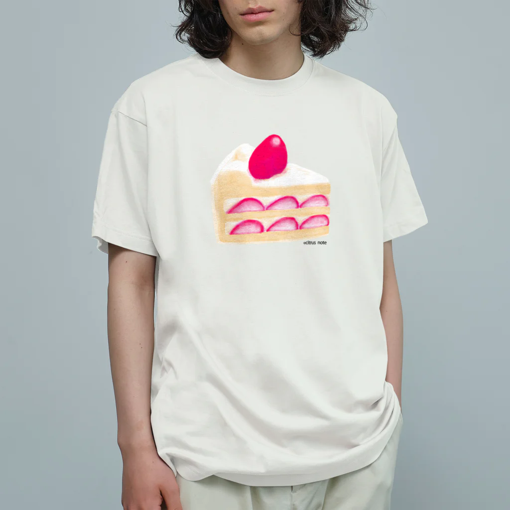 Citron Note (ｼﾄﾛﾝﾉｰﾄ)の苺ショートケーキ オーガニックコットンTシャツ