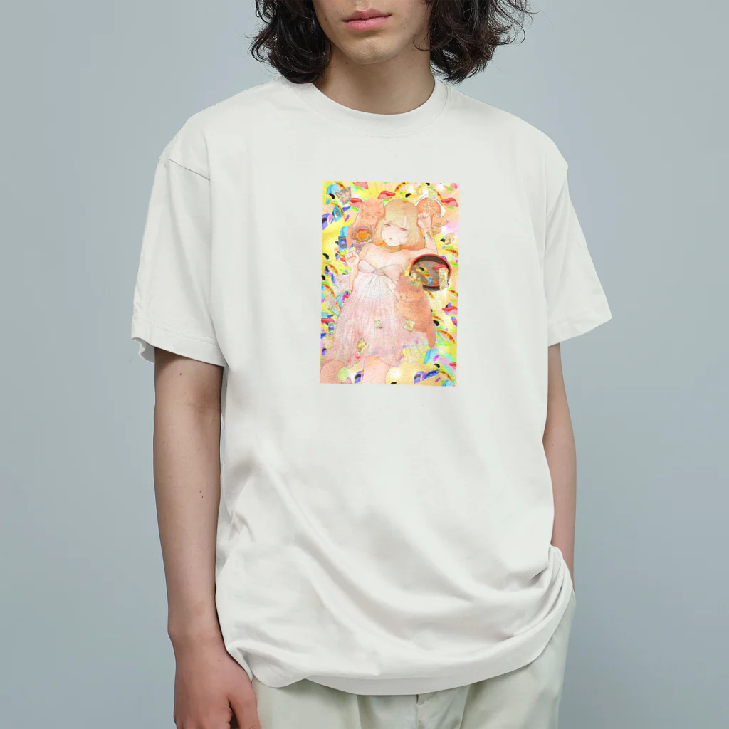 にゃ@とりぷるおすしのとりぷるおすしちゃん Organic Cotton T-Shirt