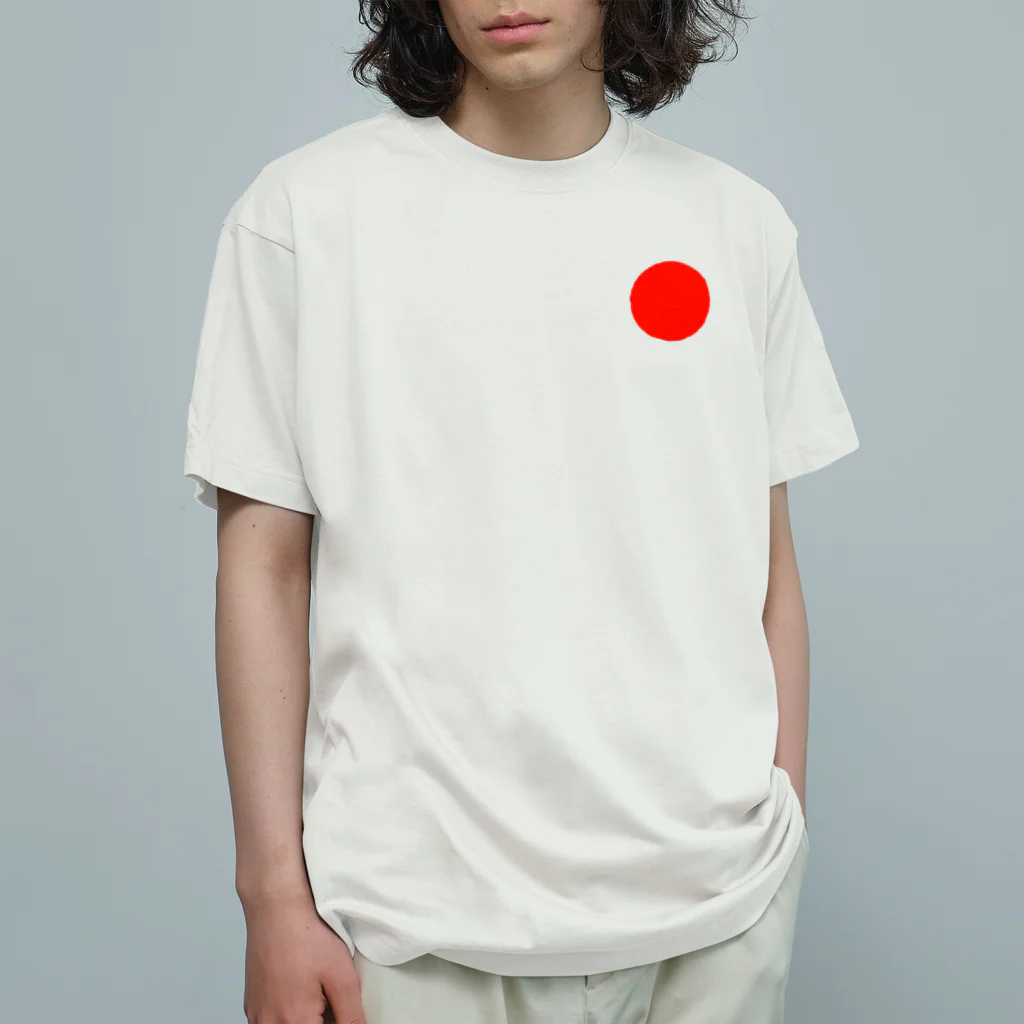 卯佐屋雄誠堂(オフィス222)の 日本代表シンボル「日の丸」 オーガニックコットンTシャツ