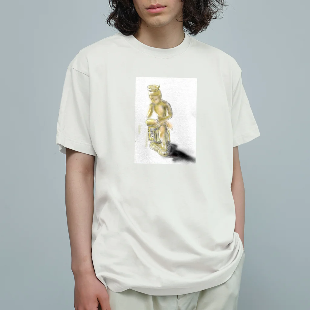 Yas😿🦖🕊の弥勒菩薩 オーガニックコットンTシャツ