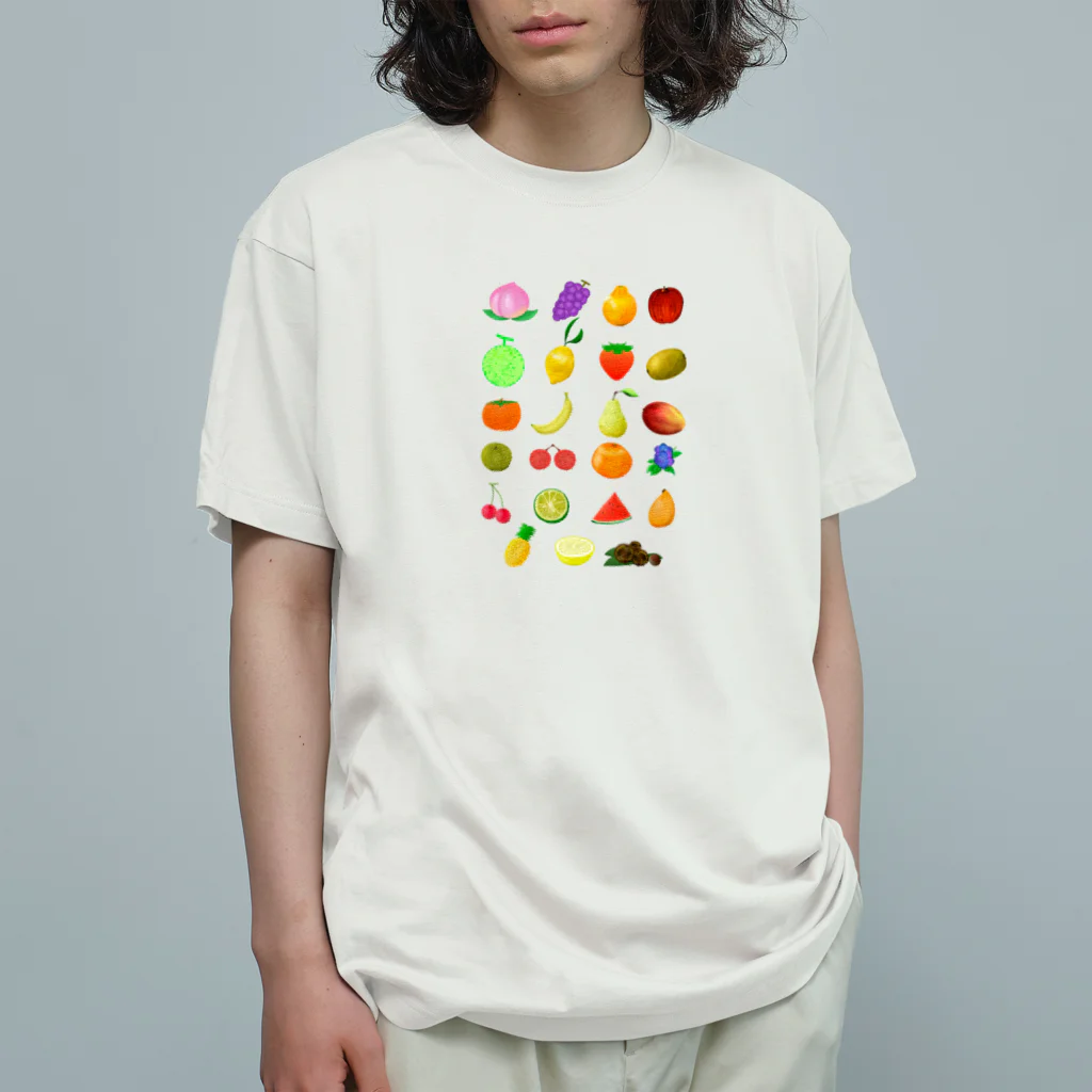 chicodeza by suzuriのフルーツいっぱい Organic Cotton T-Shirt