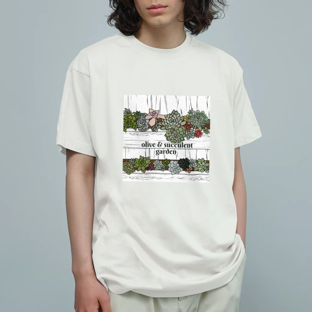 Olive&SucculentGardenのOlive&SucculentGarden公式グッズ オーガニックコットンTシャツ