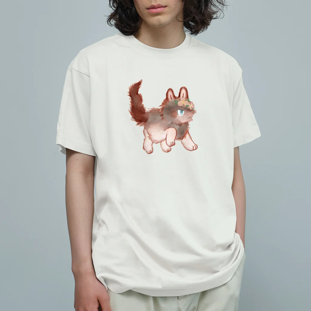 ノアオオカミのオオカミのウルフル Organic Cotton T-Shirt