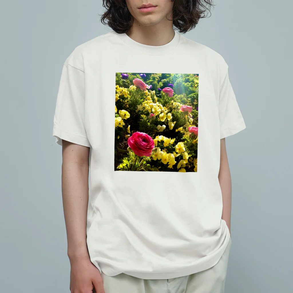 きいろのフラワー Organic Cotton T-Shirt