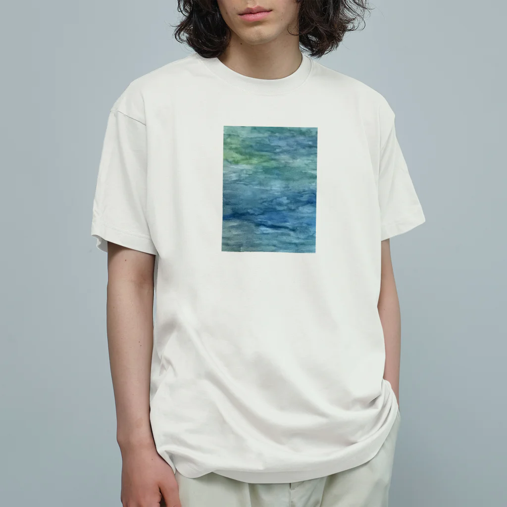 幸木野花の湖色なきぶん オーガニックコットンTシャツ