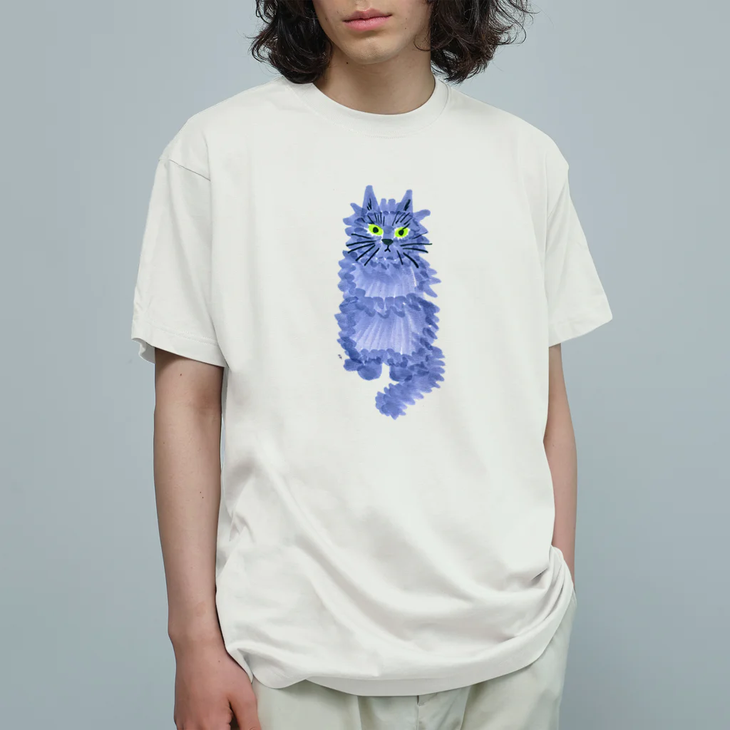 segasworksのながいねこ（お座り） Organic Cotton T-Shirt