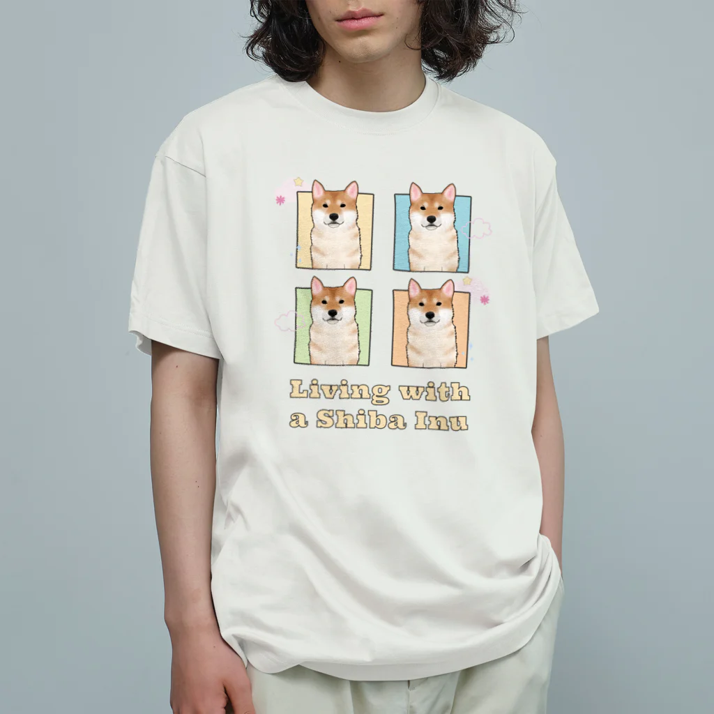 ZooBaby’s Shopの柴犬のいる暮らし Organic Cotton T-Shirt