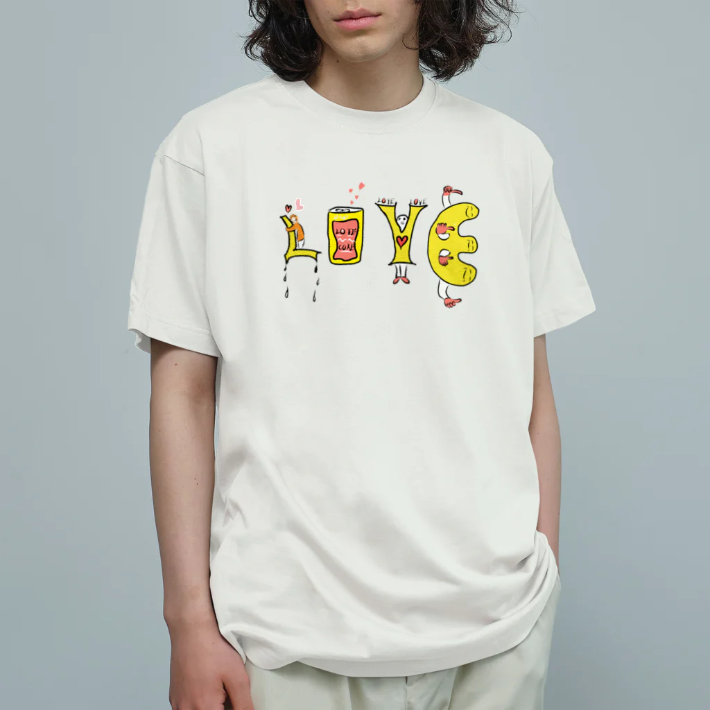 24時間ものがたりのLove Organic Cotton T-Shirt