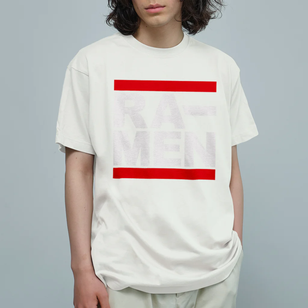 グラフィンのRA-MEN ラーメン　白文字 Organic Cotton T-Shirt