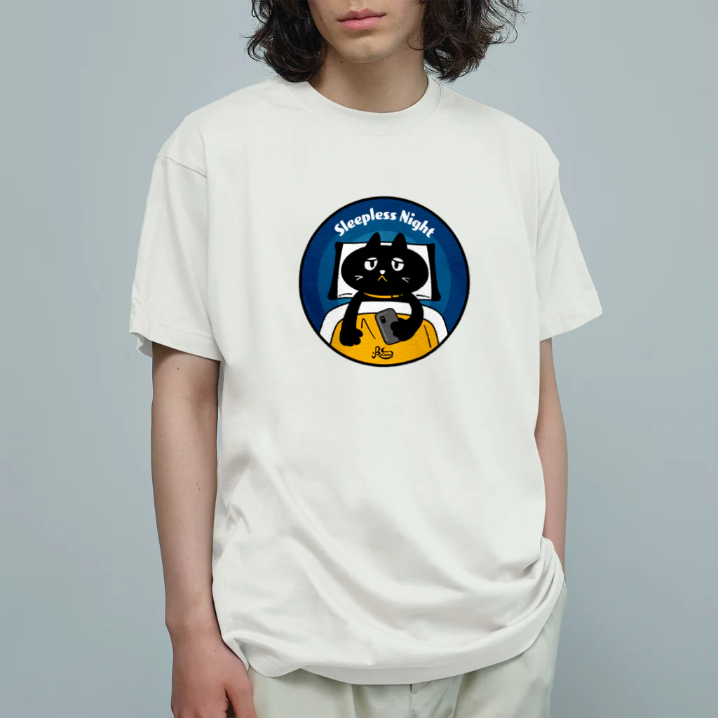 kocoon（コクーン）の眠れない猫 オーガニックコットンTシャツ