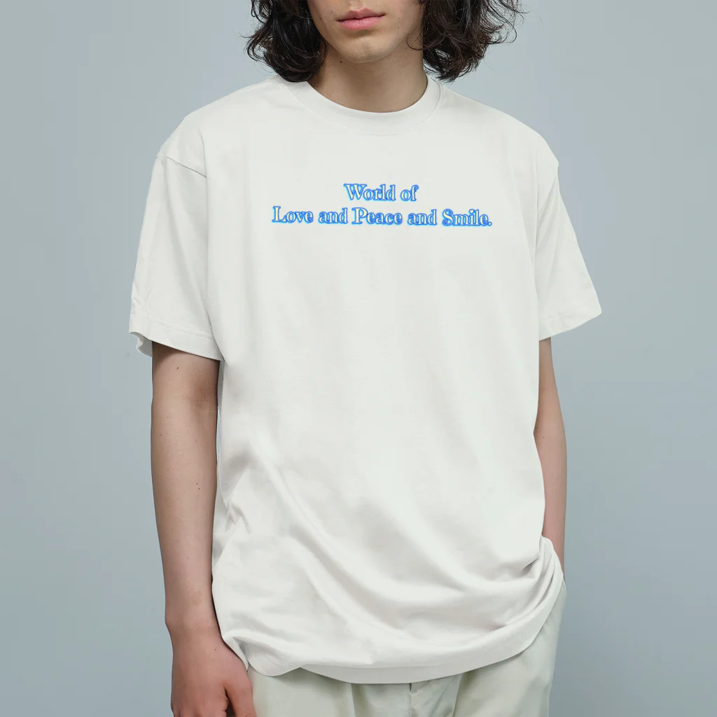 Mona♡ChirolのWorld of Love＆Peace＆SmileーBlue Vol.②ー オーガニックコットンTシャツ