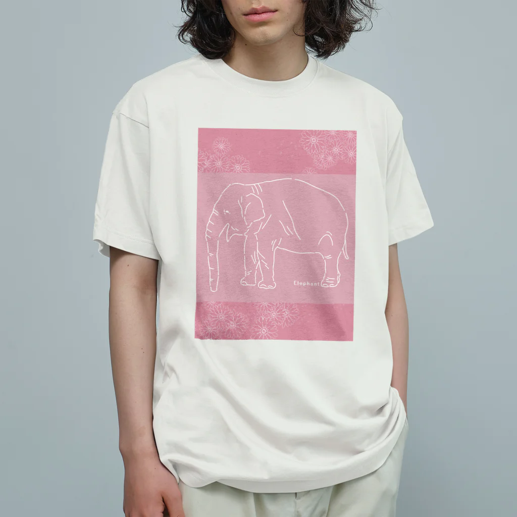  Millefy's shopのエレファント（SUZURI.ver） Organic Cotton T-Shirt