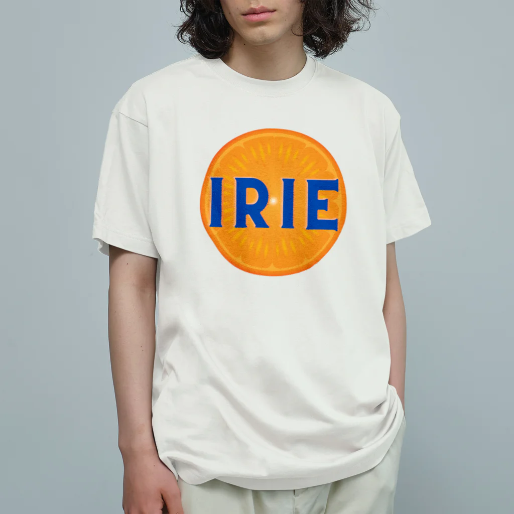 鍼処 IRIE (アイリー) 【公式】のアイリーオレンジ オーガニックコットンTシャツ