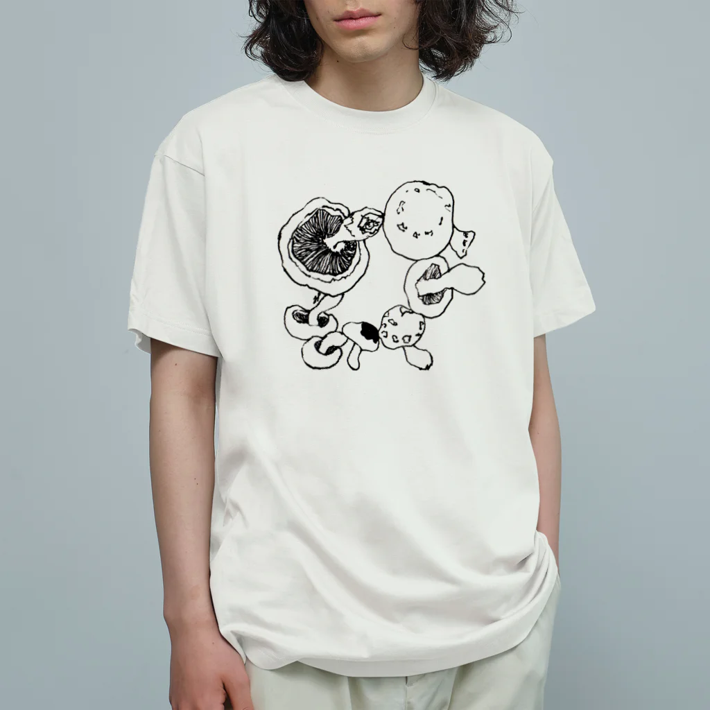 オガサワラミチのシイタケサークル Organic Cotton T-Shirt