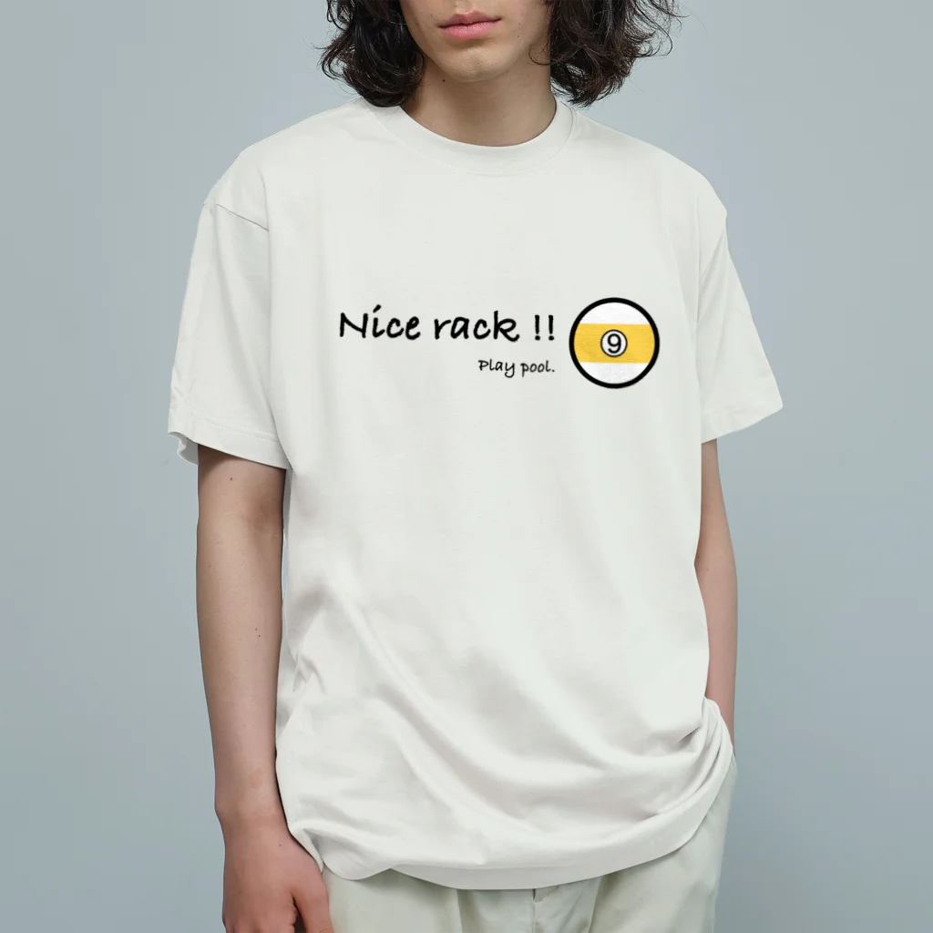 LOCO.AYAのNice rack !!（ちょっぴり下ネタ）デザイン。 オーガニックコットンTシャツ