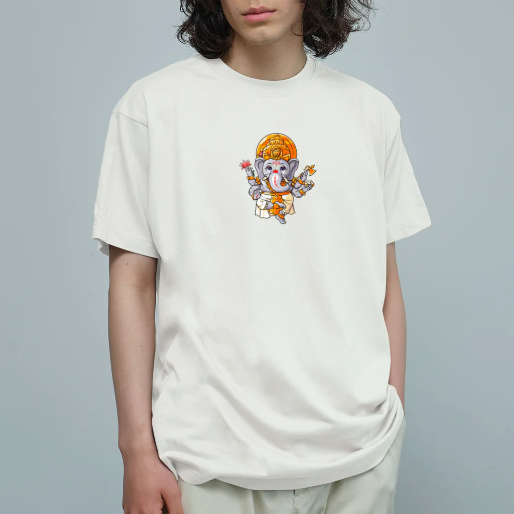 Generousのガネーシャ オーガニックコットンTシャツ